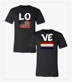 American Nether Land Love Couple Design - Couple T Shirt For Brother And Sister