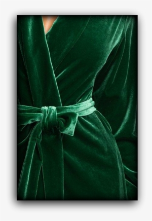 Green Velvet - Teal Dressing Gown Velvet