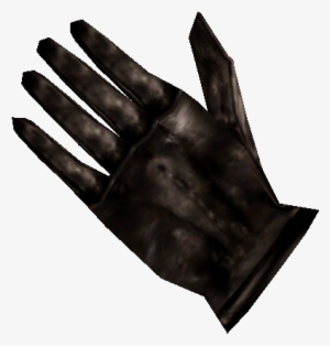 Black Left Glove - Leather