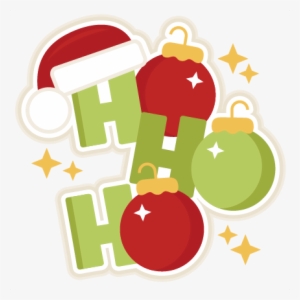 Ho Ho Ho Christmas Title Svg Scrapbook Cut File Cute - Miss Kate Cuttables Christmas