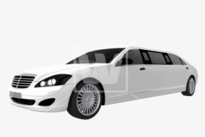 White Elegant Limousine Png - Limousine
