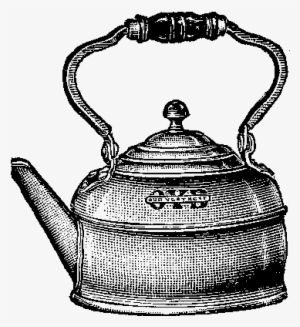 Antique Tea Pot Png - Drawing Teapot Png Transparent