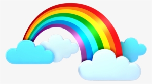 Rainbow Clipart Weather - Clouds Rainbow Png Clipart