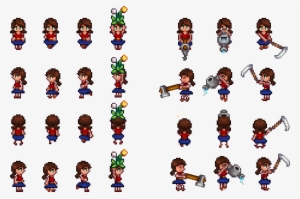 Example Animations - Stardew Valley Player Sprite