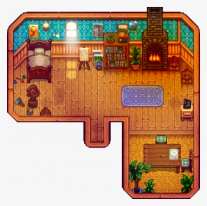 Leah's Cottage Interior - Leah's Cabin Stardew Valley