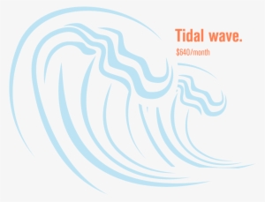 Tidal Wave-01 - Sticker Mural - Vagues 3 - 20x15cm - Wall-art.fr