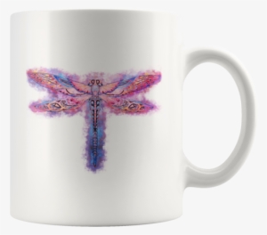 Dragonfly Watercolor Mug - Coffee Cup