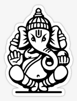 Ganesh Outline - Clipart Library - Ganesh Black And White