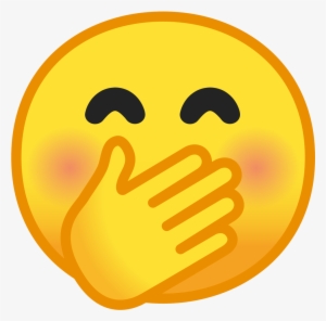 Download Svg Download Png - Face With Hand Over Mouth Emoji Png