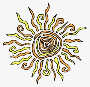 Spiral Sun Png - Sun Clipart