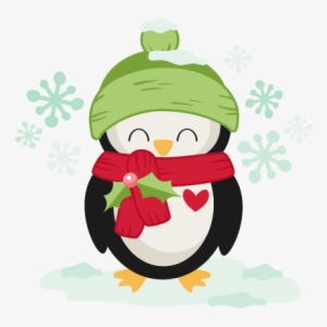 Winter Christmas Penguin Svg Scrapbook Cut File Cute - Qq Penguin Wallpaper Iphone