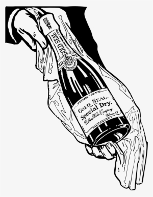 Big Image - Champagne Drawing Png