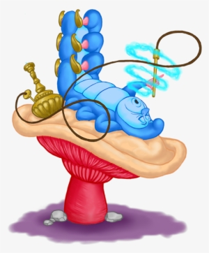Disney Alice In Wonderland Characters Clip Art Back - Alice In Wonderland Caterpillar Clipart
