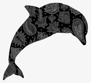 This Free Icons Png Design Of Floral Pattern Dolphin