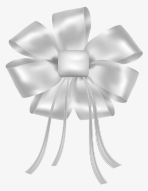White Bow Png Clipart - White Bow Png