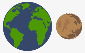 Open - Earth And Mars Png