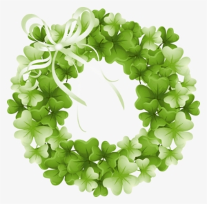 Patrick Day Wreath Clipart - St Patrick's Day With Transparent Background