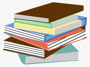 Stack Of Books Clipart - Book Stack Vector Png
