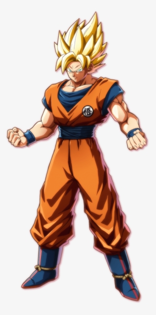 Goku (孫悟空 (超サイヤ人), Son Gokou (super Saiyajin)) - Dragon Ball Fighterz Png