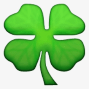 Free Png Ios Emoji Four Leaf Clover Png Images Transparent - Clover Emoji