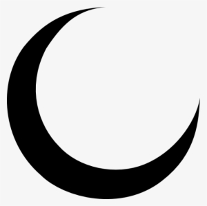 Black Crescent Clip Art At Clker Com - Moon Svg