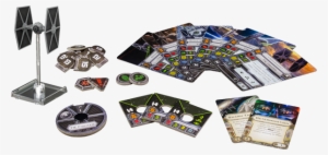 Tiefighter-components - Tie Fighter X Wing Game