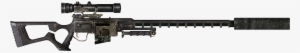 Fnv Sniper Rifle Carbon Fiber Parts Suppressor - Snipoer Rifle Png