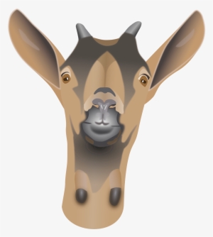 Goat Clipart Horns - Cartoon Goat Head Png