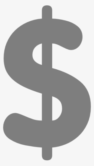 Grey Clipart Dollar Sign - Dollar Sign Grey Png