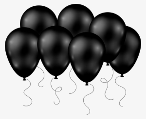 Birthday Balloons Clip Art Black