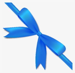 Bow Icon Data Svg - Blue Ribbon With Bow