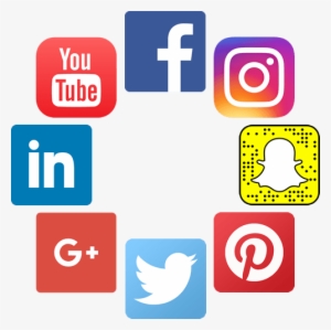 Icons For All The Main Social Media Platforms - Social Media Platforms Png