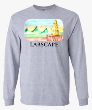 Labscape Watercolor Long Sleeve T-shirt - Fox Nerd T-shirt