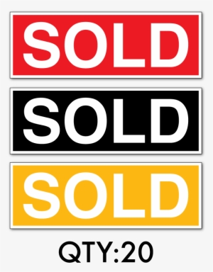 Sold Sticker Qty20 Large