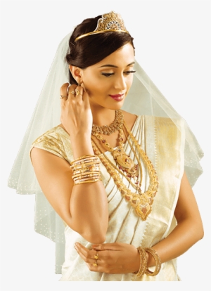 Kerala Jewellery Models Png - Kerala Christian Bridal Jewellery Transparent  PNG - 393x548 - Free Download on NicePNG