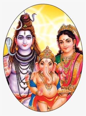 Shiv Parivar Png - Shiv Parvati And Ganesh
