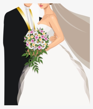 Visit - Bride And Groom Vector Png