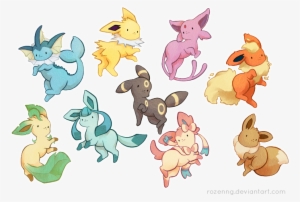 45 Images About Pokémon On We Heart It - Eevee Family