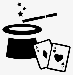 Magic Card Hat Wand Cards Svg Png Icon Free Download - Magician Hat With Cards