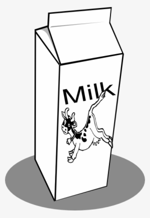 Jug Clipart Black And White - Milk Carton Clip Art