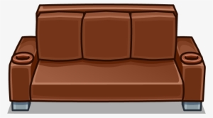 Brown Designer Couch In-game - Loveseat