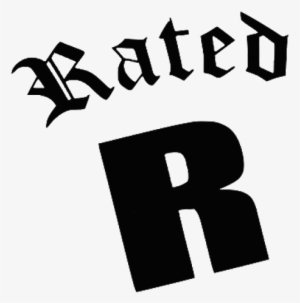 Rated R Logo White - Love Rap