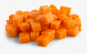 Carrots Cubes - Chopped Carrot Png
