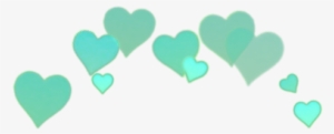 Heart Pastel Heartcrown Cute Green Report Abuse - Heart Crown Png Blue