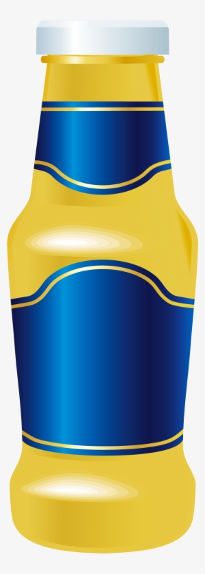 Mustard Bottle Transparent