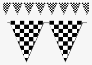 Checkered Flag Banner Png Clipart Library Library - Checkered Pennants Banner
