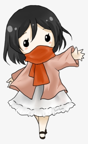 Svg Transparent Stock By Loriluu On Deviantart - Attack On Titans Png Chibi Mikasa