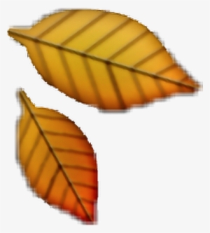 Autumn Leaves Clipart Emoji - Emoji Feuille