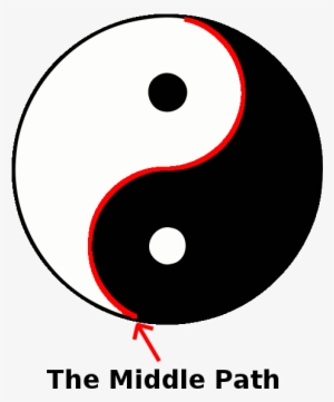 Yin Yang Of Tai Chi Teaches Us How To Walk The Middle - Middle Way Buddhism Symbol