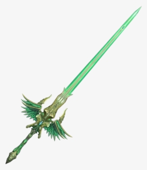 sword transparent - green sword png